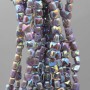 Cristalli quadrati grado A++ 4 mm viola A/B filo 40 cm