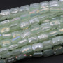 Cristalli rettangolari 9x6 mm avventurine a/b grado A++ filo 30 cm 34 pz circa
