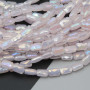 Cristalli rettangolari 9x6 mm light pink a/b grado A++ filo 30 cm 34 pz circa