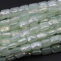 Cristalli rettangolari 9x6 mm avventurine a/b grado A++ filo 30 cm 34 pz circa