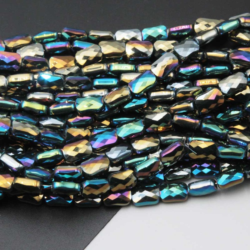 Cristalli rettangolari 9x6 mm multicolor a/b grado A++ filo 30 cm 34 pz circa - ret-pi941 - pietreeminuterie.com Cristalli rettangolari 9x6 mm multicolor a/b grado A++ filo 30 cm 34 pz circa (ret-pi941) - pietreeminuterie.com