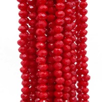 Cristalli rondella red 5,5 mm filo 40 cm
