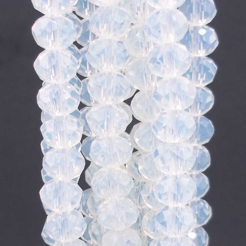 Cristalli rondella opale 4x3 mm filo 40 cm (opa4x3) - pietreeminuterie.com