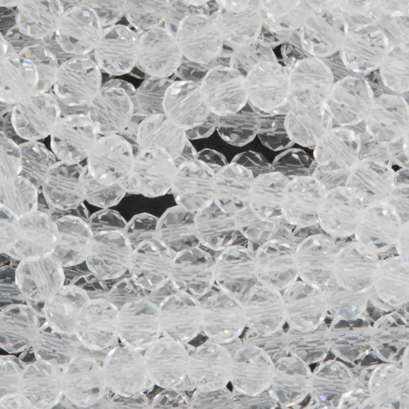 Cristalli rondella 6 mm trasparenti filo 40 cm (tra-1q1) - pietreeminuterie.com