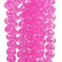 Cristalli rondella brilliant rose 5.6x4.6 mm filo 45 cm