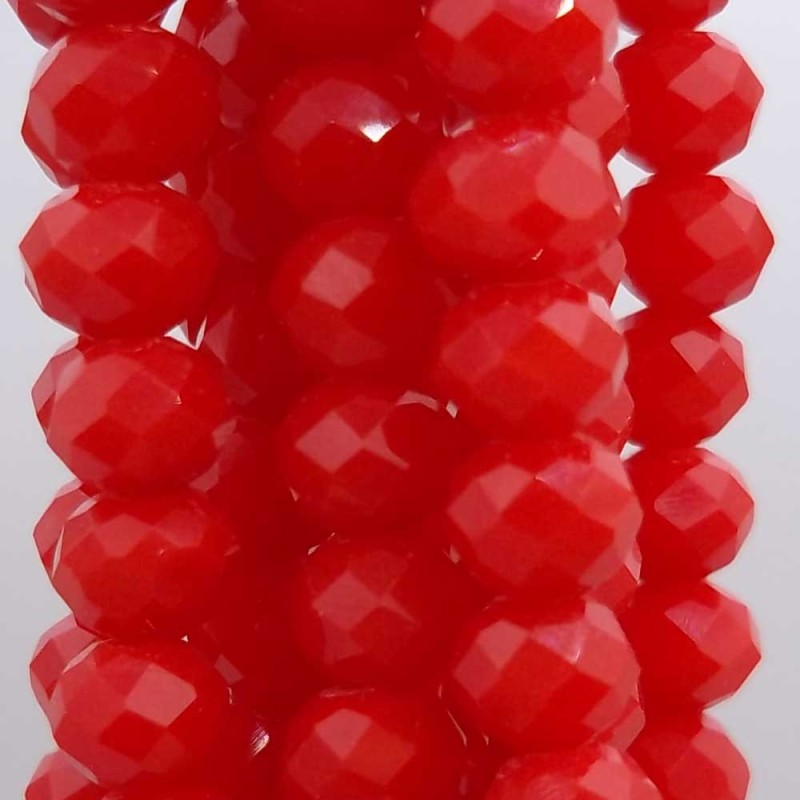 Cristalli rondella coca cola red 5.7x4.7 mm filo 45 cm (cocacola1) - pietreeminuterie.com