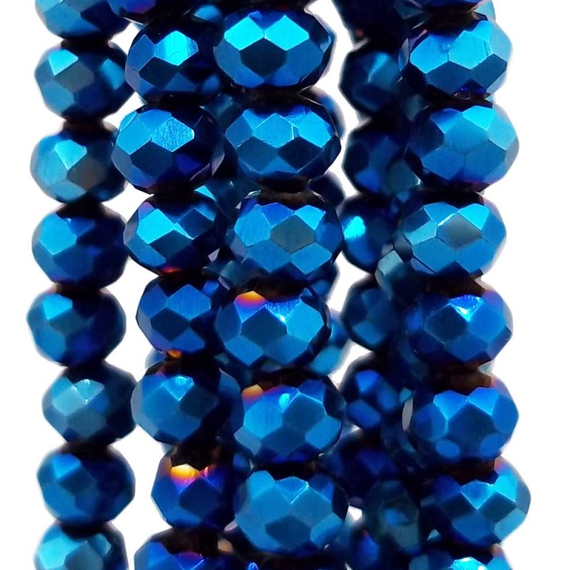 Cristalli rondella night blue 4x3 mm filo 40 cm - night552 - pietreeminuterie.com Cristalli rondella night blue 4x3 mm filo 40 cm (night552) - pietreeminuterie.com