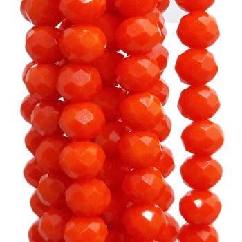 Cristalli rondella scarlet 5.7x4.7 mm filo 45 cm Cristalli rondella scarlet 5.7x4.7 mm filo 45 cm