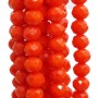 Cristalli rondella scarlet 5.7x4.7 mm filo 45 cm