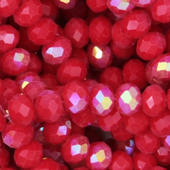 Cristalli rondella 6 mm red boreal A/B filo 40 cm