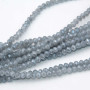 Cristalli rondella 4 mm matt grey filo 40 cm