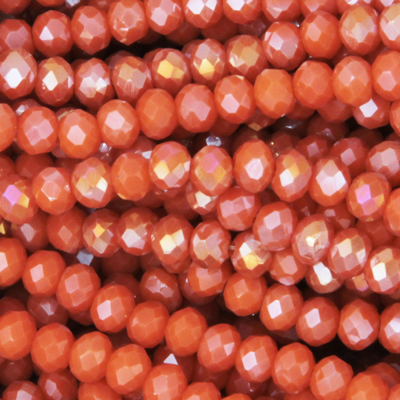 Cristalli rondella 4x3 mm ocre family A/B filo 40 cm (4x3-ocra) - pietreeminuterie.com