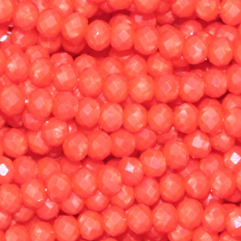 Cristalli rondella 4x3 mm red coral filo 40 cm (4x3-coral1) - pietreeminuterie.com