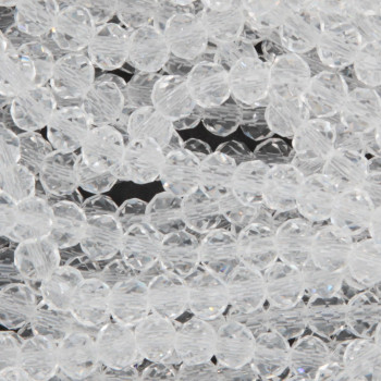 Cristalli rondella 4x3 mm trasparenti filo 40 cm