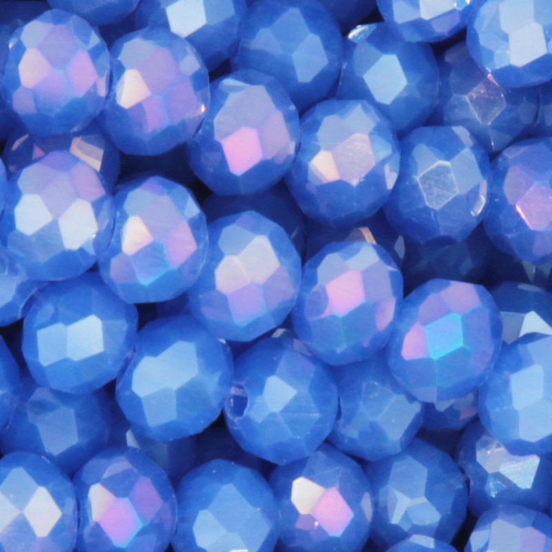 Cristalli rondella 6 mm ann blue A/B  filo 40 cm (ann-bo9) - pietreeminuterie.com