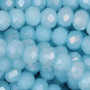 Cristalli rondella 6 mm celesti A/B  filo 40 cm
