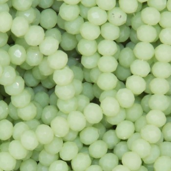 Cristalli rondella 4 mm green olivine boreale filo 40 cm Cristalli rondella 4 mm green olivine boreale filo 40 cm