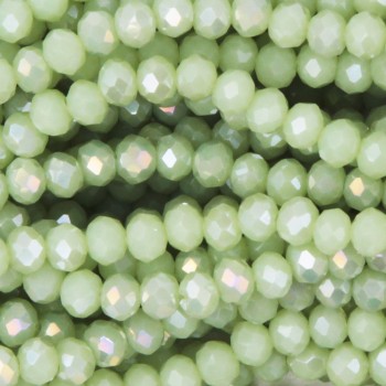 Cristalli rondella 4x3 mm olivine A/B filo 40 cm Cristalli rondella 4x3 mm olivine A/B filo 40 cm