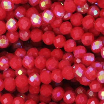 Cristalli rondella 4x3 mm red A/B boreal filo 40 cm Cristalli rondella 4x3 mm red A/B boreal filo 40 cm