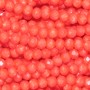 Cristalli rondella 4x3 mm red coral filo 40 cm