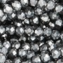 Cristalli rondella 4x3 mm silver filo 40 cm