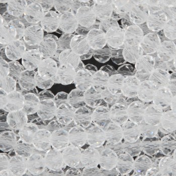 Cristalli rondella 4x3 mm trasparenti filo 40 cm Cristalli rondella 4x3 mm trasparenti filo 40 cm