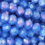 Cristalli rondella 6 mm ann blue A/B  filo 40 cm