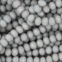 Cristalli rondella 6 mm grigio pastello filo 40 cm