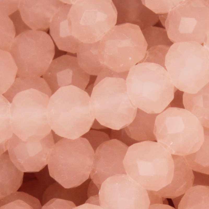 Cristalli rondella 6 mm light peach filo 40 cm (peac-bo9) - pietreeminuterie.com