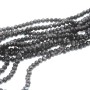 Cristalli rondella neri 4 mm filo 40 cm
