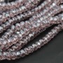 Cristalli rondella piatta rosa pallido 6x4 mm a/b Quality A++ filo 40 cm