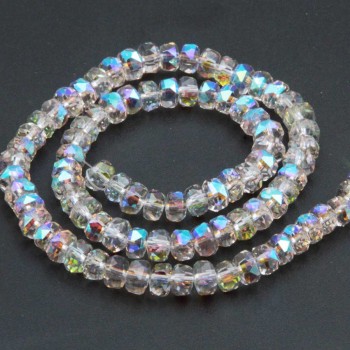 Cristalli rondella boreale 6x4 mm a/b Quality A++ filo 40 cm