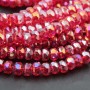 Cristalli rondella piatta a/b Quality A++ filo 40 cm
