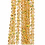 Cristalli tondi gialli 4 mm a/b A++ sfac. filo 40 cm