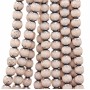 Cristalli silver edge sfac. 8 mm avorio filo 39 pz