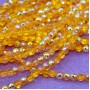 Cristalli tondi arancio 4 mm a/b A++ sfac. filo 40 cm