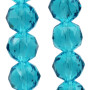 Cristalli tondi diamound cut 8 mm azzurri filo 50 cm
