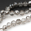 Cristalli tondi diamound cut 8 mm grey filo 50 cm (grey-cut1) - pietreeminuterie.com