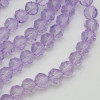 Cristalli tondi diamound cut 8 mm light violet filo 50 cm (viol-cut1) - pietreeminuterie.com