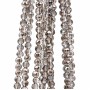 Cristalli tondi grigi 4 mm A++ sfac. filo 40 cm