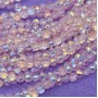 Cristalli tondi rosa 4 mm a/b A++ sfac. filo 40 cm