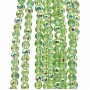 Cristalli tondi verdi 4 mm a/b A++ sfac. filo 40 cm