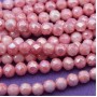 Cristalli diamond cut rosa 6 mm filo 40 cm