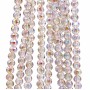 Cristalli tondi grigi 4 mm a/b A++ sfac. filo 40 cm