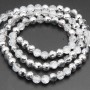 Cristalli tondi sfac. argento a/b 6 mm A++ Quality filo 55 cm circa