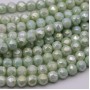 Cristalli diamond cut menta 6 mm filo 40 cm
