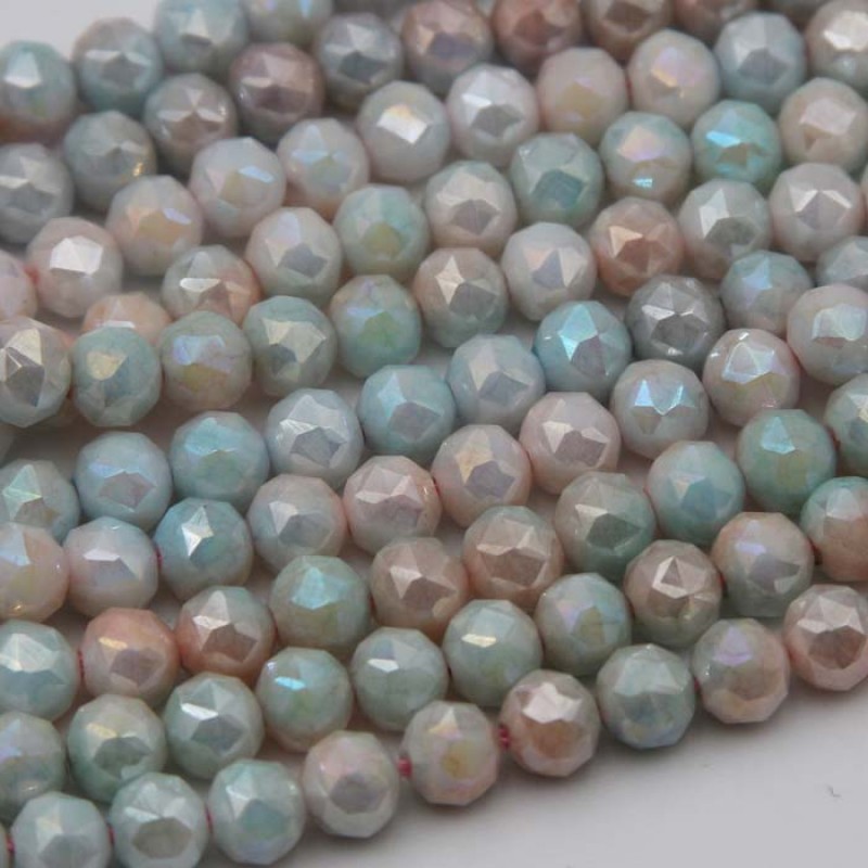 Cristalli diamond cut crema 6mm-f55multicolor 6 mm filo 40 cm Cristalli diamond cut crema 6mm-f55multicolor 6 mm filo 40 cm