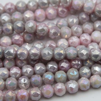 Cristalli diamond cut multicolor 6 mm filo 40 cm Cristalli diamond cut multicolor 6 mm filo 40 cm