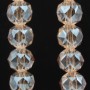 Cristalli tondi diamound cut 8 mm champagne filo 50 cm