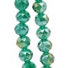 Cristalli tondi diamound cut 8 mm dark green A/B filo 50 cm (green-cut1) - pietreeminuterie.com